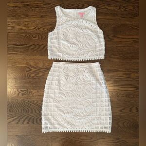 Lilly Pulitzer White 2 Piece